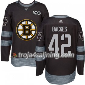Boston Bruins tröja David Backes 42 1917-2017 100th Anniversary Adidas Svart Authentic - NHL Tröjor Herr